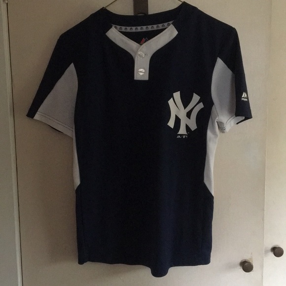 Majestic New York Yankees Kids M 1/4 button - Picture 1 of 3